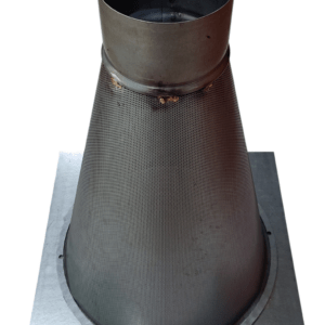 Belüftungskegel mit Anschluß für PVC-Rohr