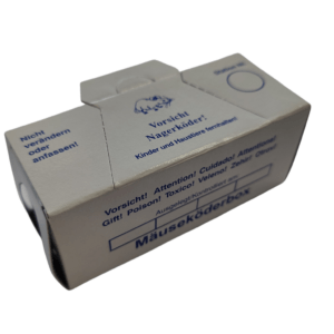 Mäuseköder Faltschachtel